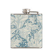 ウィリアムモリスウォーフラワーフローラブルーダマスク フラスク (裏面)