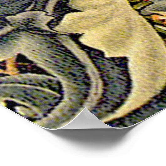 ウィリアムモリスウッドペッカータペストリーバードフローラ ポスター (角)