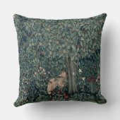 ウィリアムモリスウッドランドタペストリーキツネ クッション (裏面)