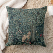 ウィリアムモリスウッドランドタペストリーキツネ クッション (ブランケット)