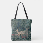 ウィリアムモリスウッドランドタペストリーディアスタグ トートバッグ (裏面)