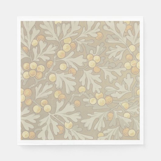 ウィリアムモリスオークアンドアコーン紙ナプキンス スタンダードランチョンナプキン (正面)