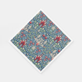 ウィリアムモリスカタムケスヘッドフリティラリーフローラデザイン スタンダードランチョンナプキン (角)