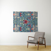 ウィリアムモリスカタムケスヘッドフリティラリーフローラデザイン タペストリー (インサイチュ(横))