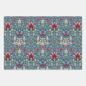 ウィリアムモリスカタムケスヘッドフリティラリーフローラデザイン ラッピングペーパーシート (正面2)