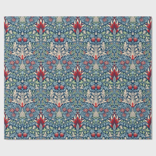 ウィリアムモリスカタムケスヘッドフリティラリーフローラデザイン ラッピングペーパー (フラット)