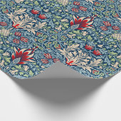 ウィリアムモリスカタムケスヘッドフリティラリーフローラデザイン ラッピングペーパー (角)