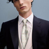 ウィリアムモリスガーデンチューリップフローラルパターン ネクタイ