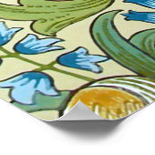 ウィリアムモリスガーデンリリー壁紙ファインアート ポスター (角)