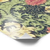 ウィリアムモリスキクヴィンテージフローラアート フォトプリント            (角)