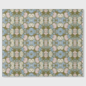 ウィリアムモリスキク花柄フォリア ラッピングペーパー (フラット)