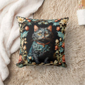 ウィリアムモリスキャット装飾用クッション クッション (ブランケット)