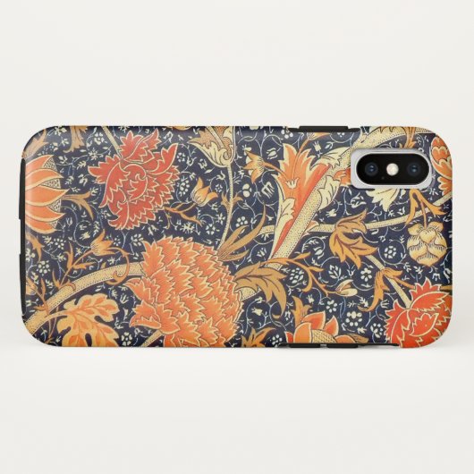 ウィリアムモリスクレイフローラアールヌーボーパターン Case-Mate iPhoneケース (裏面(横))