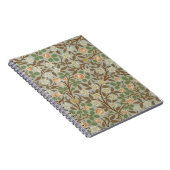 ウィリアムモリスクローバーボタニカルフラワー ノートブック (右側)