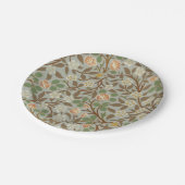 ウィリアムモリスクローバーボタニカルフラワー ペーパープレート (アングル)