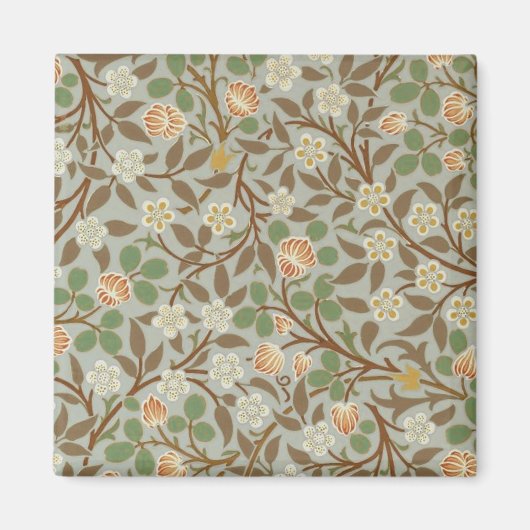 ウィリアムモリスクローバーボタニカルフラワー マグネット (正面)