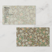 ウィリアムモリスクローバーボタニカルフラワー 名刺 (正面/裏面)
