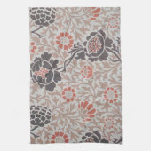 ウィリアムモリスグラフトンボタニックアートデザイン キッチンタオル (縦)