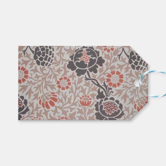 ウィリアムモリスグラフトンボタニックアートデザイン ギフトタグ (正面(横))