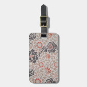 ウィリアムモリスグラフトンボタニックアートデザイン ラゲッジタグ (正面縦)