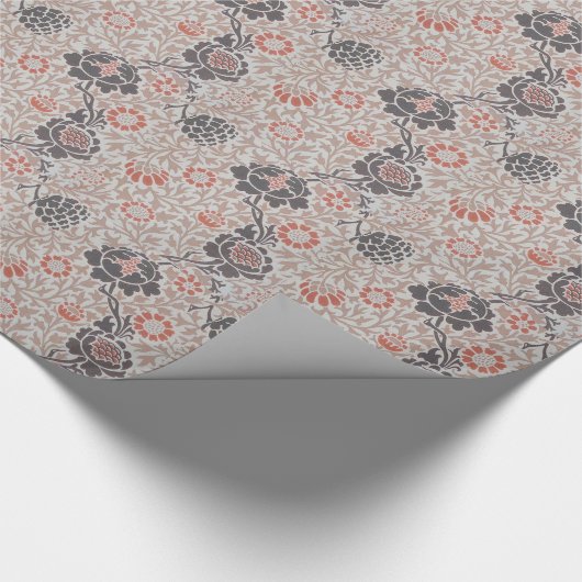 ウィリアムモリスグラフトンボタニックアートデザイン ラッピングペーパー (角)