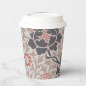 ウィリアムモリスグラフトンボタニックアートデザイン 紙コップ (左)