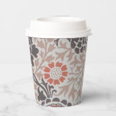 ウィリアムモリスグラフトンボタニックアートデザイン 紙コップ (裏面)