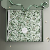 ウィリアムモリスグリーンパターンデザインヴィンテージフローラ 薄葉紙