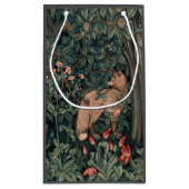 ウィリアムモリスグリーンリーキツネ野生生物 スモールペーパーバッグ (裏面)