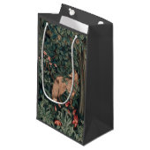 ウィリアムモリスグリーンリーキツネ野生生物 スモールペーパーバッグ (正面アングル)