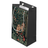 ウィリアムモリスグリーンリーキツネ野生生物 スモールペーパーバッグ (裏面アングル)