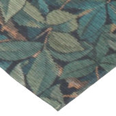 ウィリアムモリスグリーンリーキツネ野生生物 テーブルクロス (アングル)