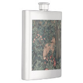 ウィリアムモリスグリーンリーキツネ野生生物 フラスク (右)