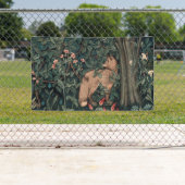 ウィリアムモリスグリーンリーキツネ野生生物 横断幕 (インサイチュ)