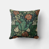 ウィリアムモリスコンプトンフローラアールヌーボーパターン クッション (裏面)