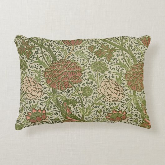 ウィリアムモリスコーレイセージフラワーフローラ植物学 アクセントクッション (正面)