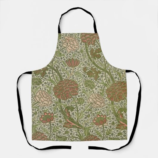 ウィリアムモリスコーレイセージフラワーフローラ植物学 エプロン (正面)