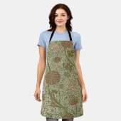 ウィリアムモリスコーレイセージフラワーフローラ植物学 エプロン (着用した状態)