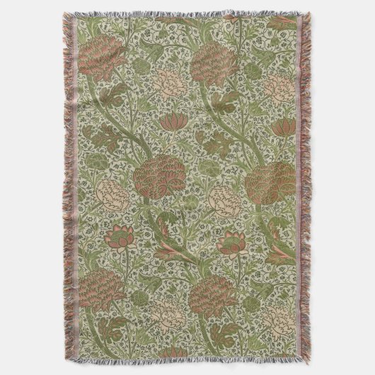 ウィリアムモリスコーレイセージフラワーフローラ植物学 スローブランケット (正面縦)