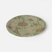 ウィリアムモリスコーレイセージフラワーフローラ植物学 ペーパープレート (アングル)