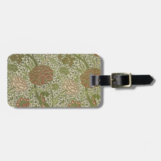 ウィリアムモリスコーレイセージフラワーフローラ植物学 ラゲッジタグ (正面横)