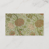 ウィリアムモリスコーレイセージフラワーフローラ植物学 名刺 (裏面)