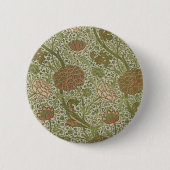 ウィリアムモリスコーレイセージフラワーフローラ植物学 缶バッジ (正面)