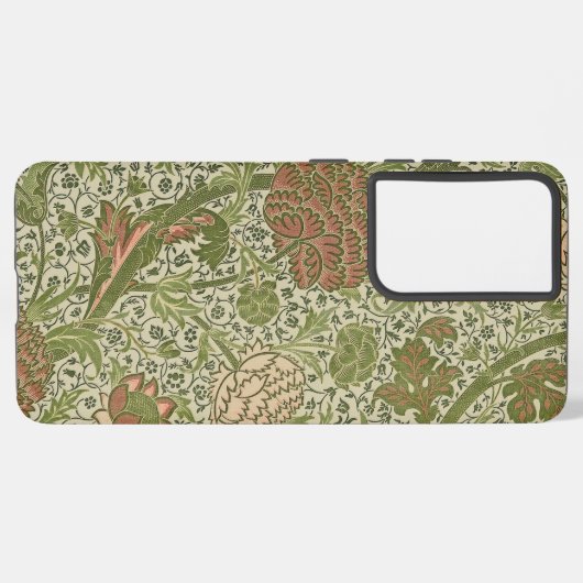 ウィリアムモリスコーレイセージフラワーフローラ植物学 SAMSUNG GALAXYケース (左側面)