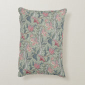 ウィリアムモリスコーレイヴィンテージフローラピンクグリーン アクセントクッション (裏面(縦))