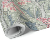 ウィリアムモリスコーレイヴィンテージフローラピンクグリーン ラッピングペーパー (ロールコーナー)