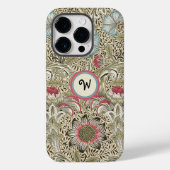 ウィリアムモリスコーンクルクリームバラウィズイニシャル Case-Mate iPhoneケース (裏面)