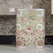 ウィリアムモリスコーンクルクリームブルーとピンク フラスク