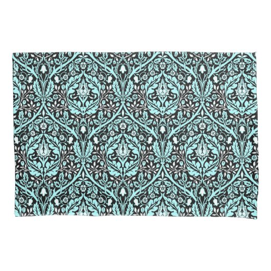 ウィリアムモリスゴールデンバオウインブルーシェード 枕カバー (正面)