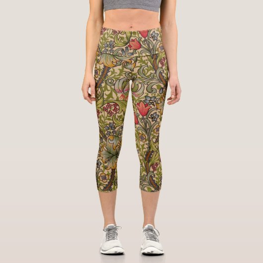 ウィリアムモリスゴールデンリリーアンティーク カプリレギンス (正面)